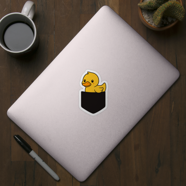 Cute Duckling Pocket Pal Funny Baby Farm Animal by Yesteeyear